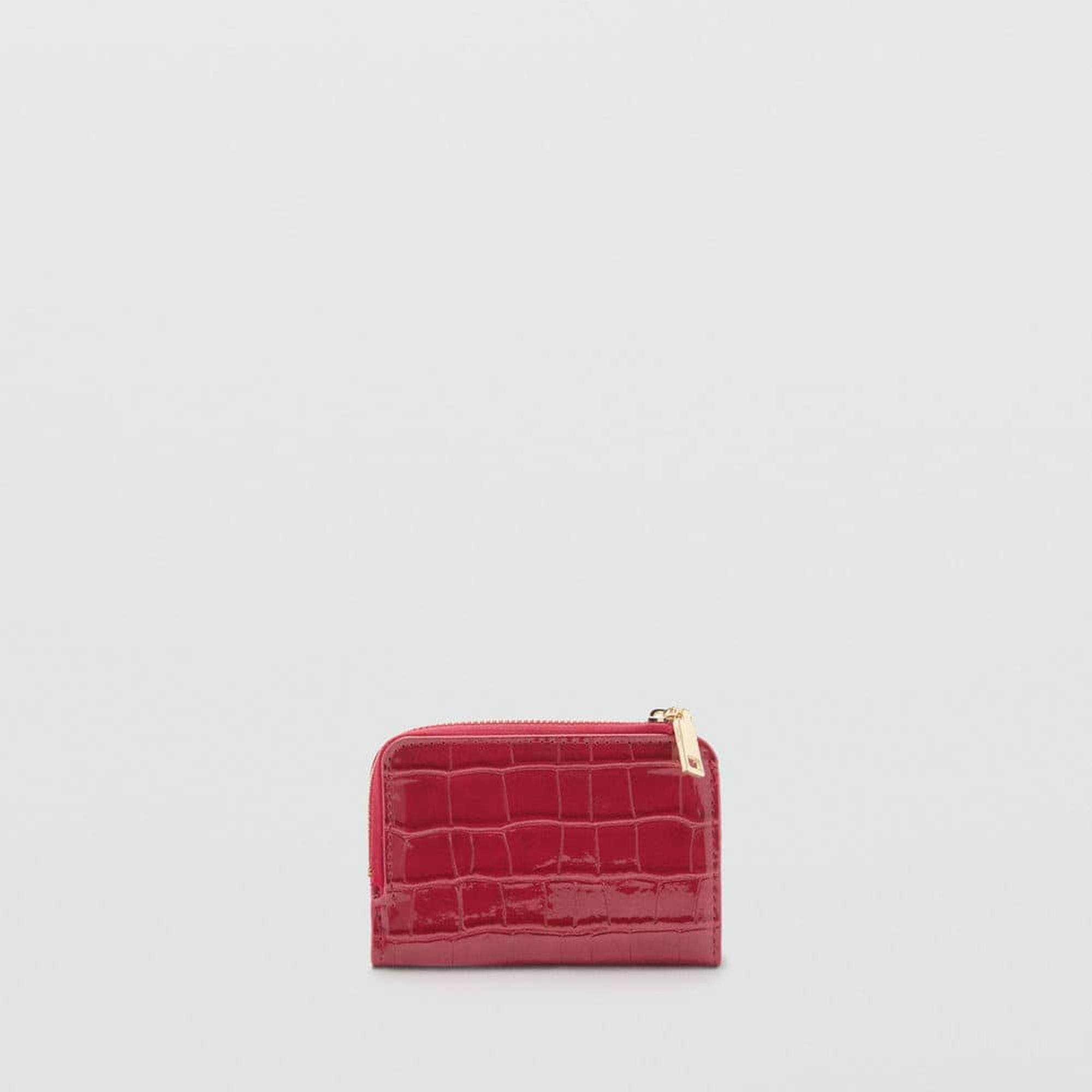 Mango Kadın Timsah Derisi Görünümlü Cüzdan Kirmizi