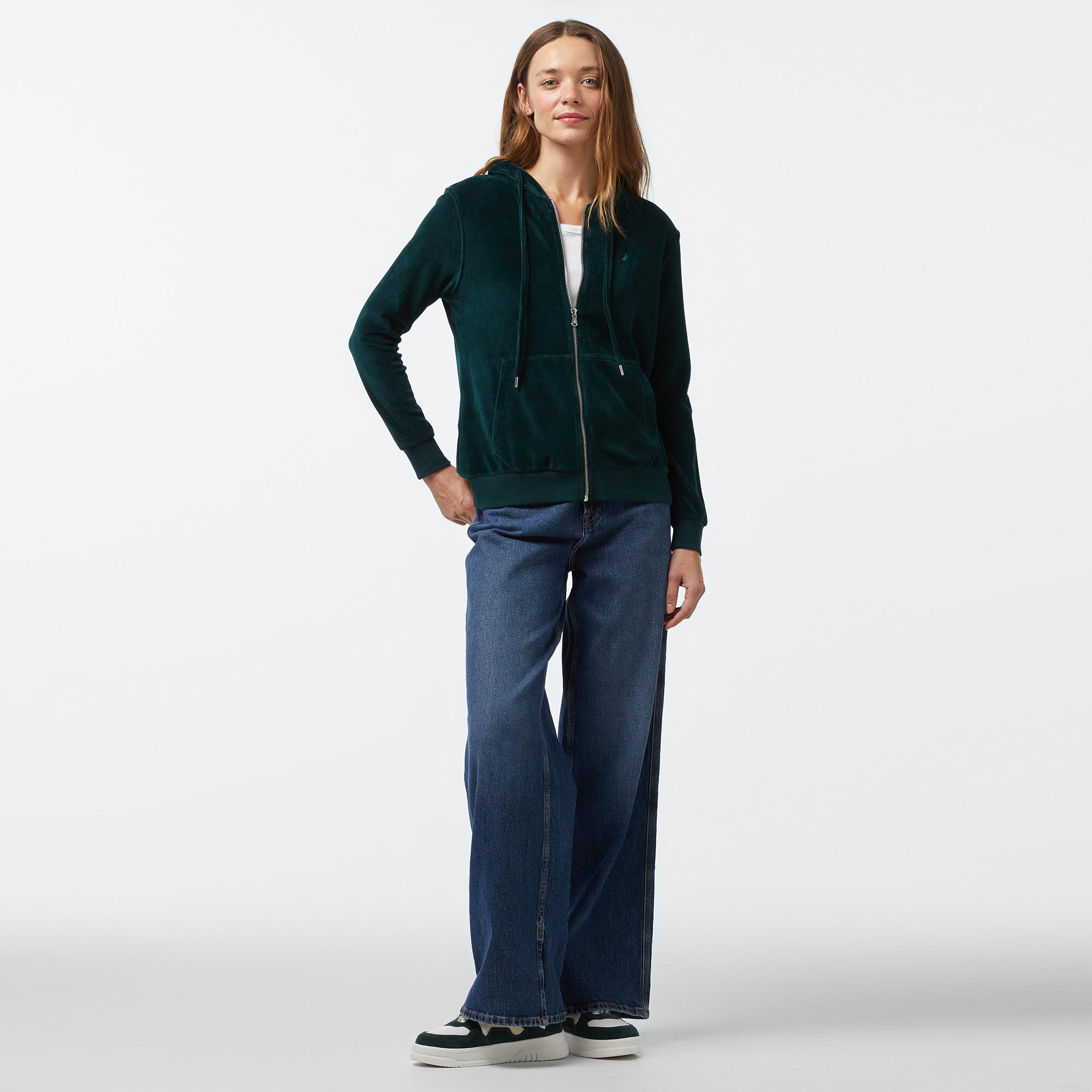 Nautica Kadın Yeşil Regular Fit Sweatshirt