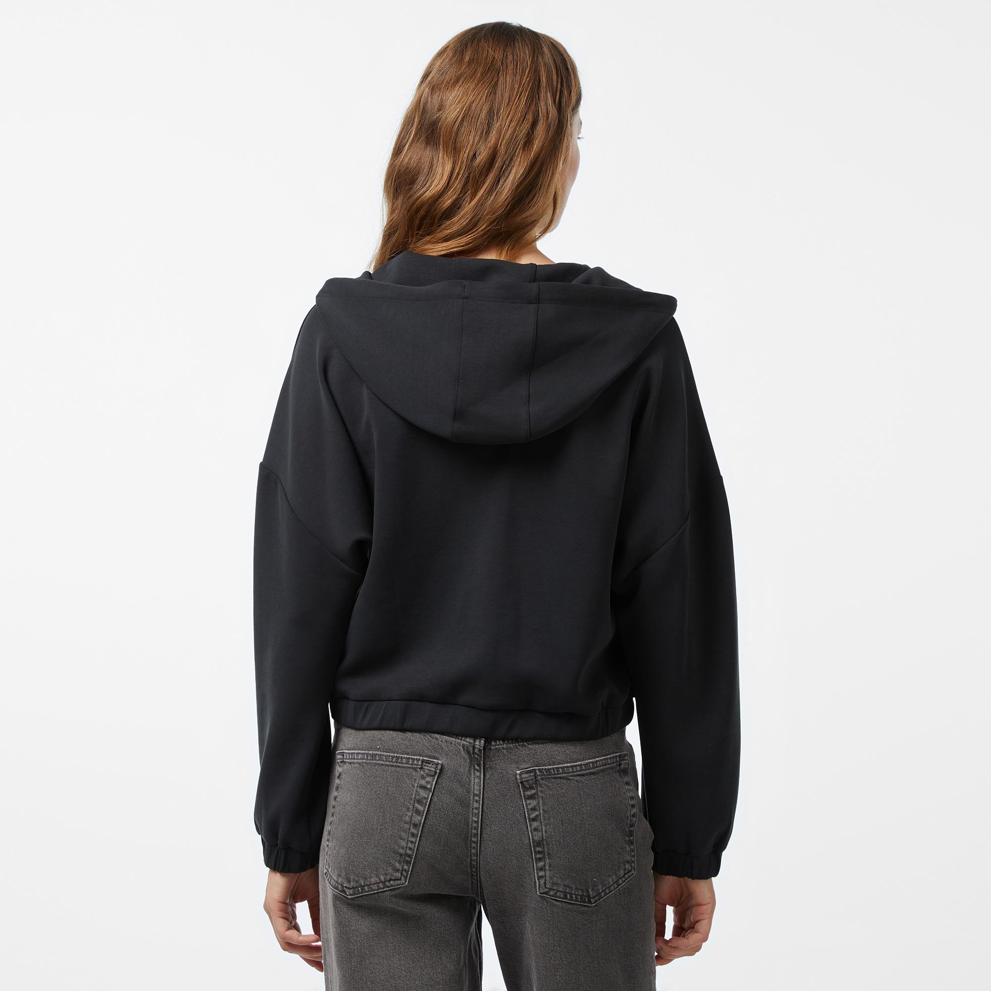 Nautica Kadın Siyah Regular Fit Sweatshirt