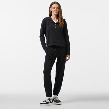  Nautica Kadın Siyah Regular Fit Eşofman Altı