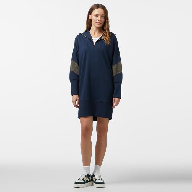  Nautica Kadın Lacivert Uzun Kollu Regular Fit Elbise