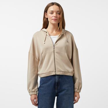  Nautica Kadın Bej Regular Fit Sweatshirt