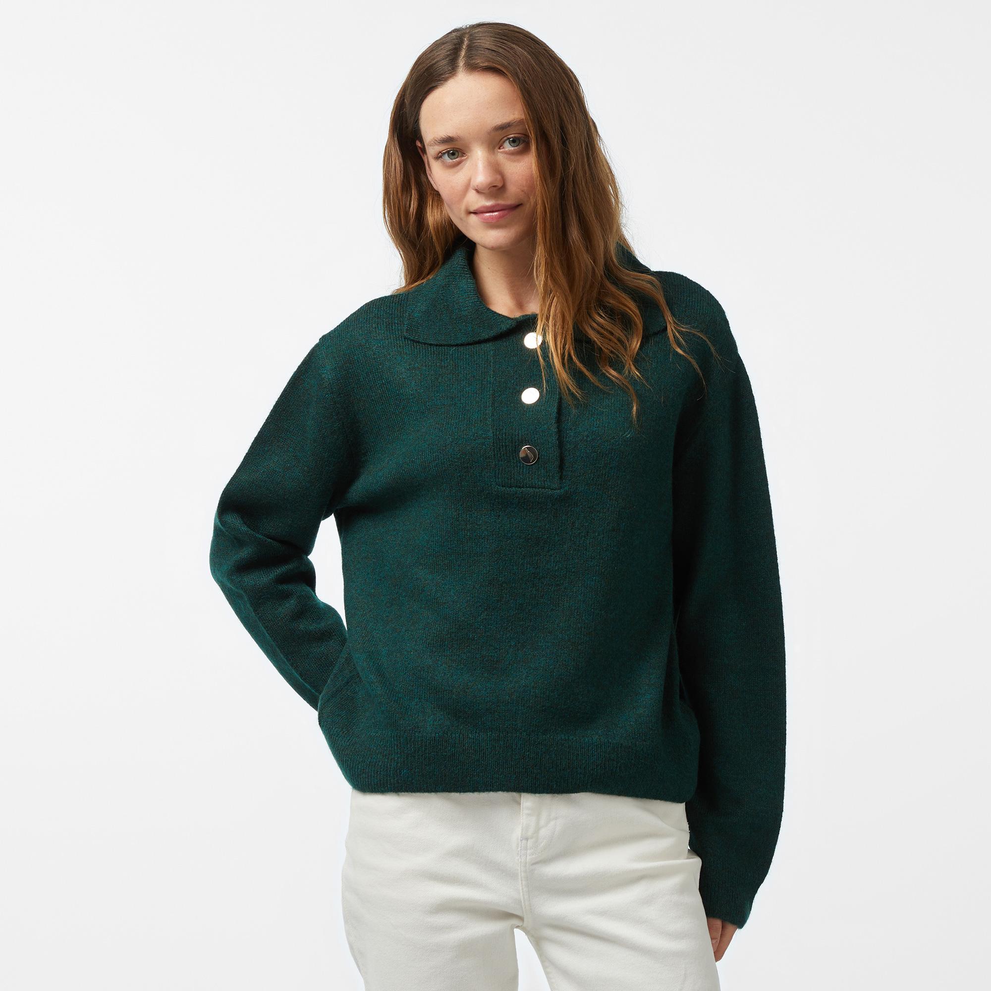 Nautica Kadın Yeşil Regular Fit Triko