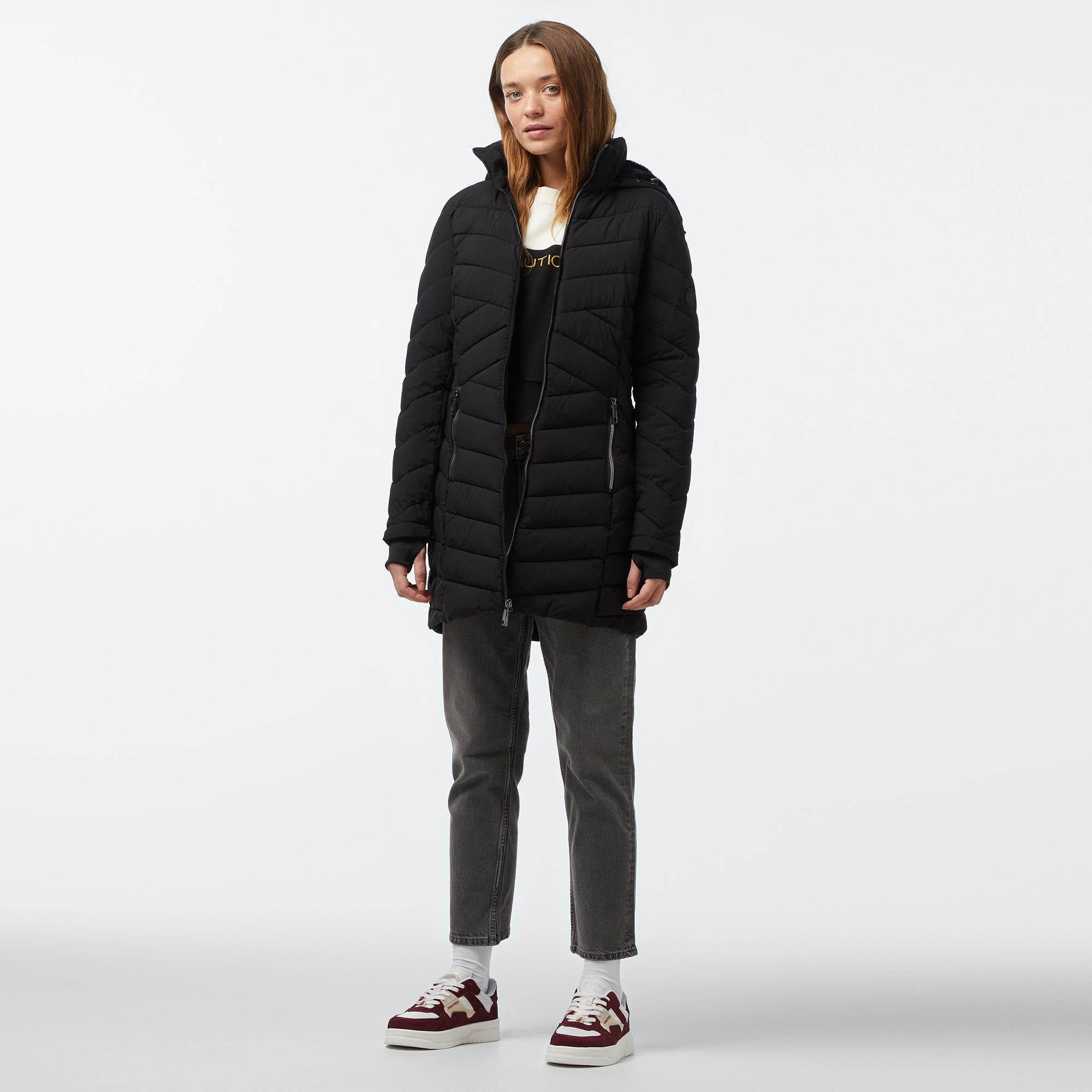 Nautica Kadın Siyah Mont