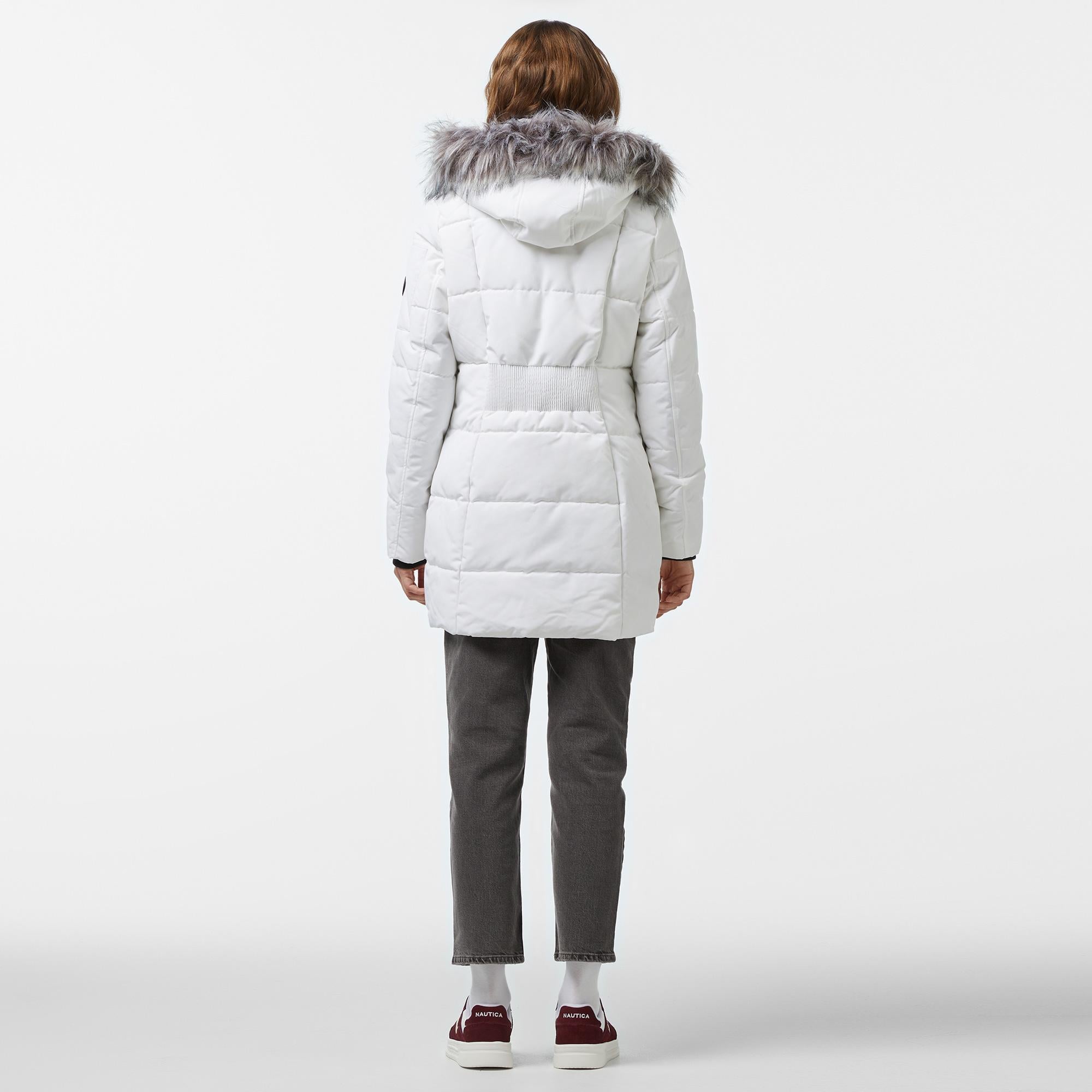 Nautica Kadın Beyaz Mont