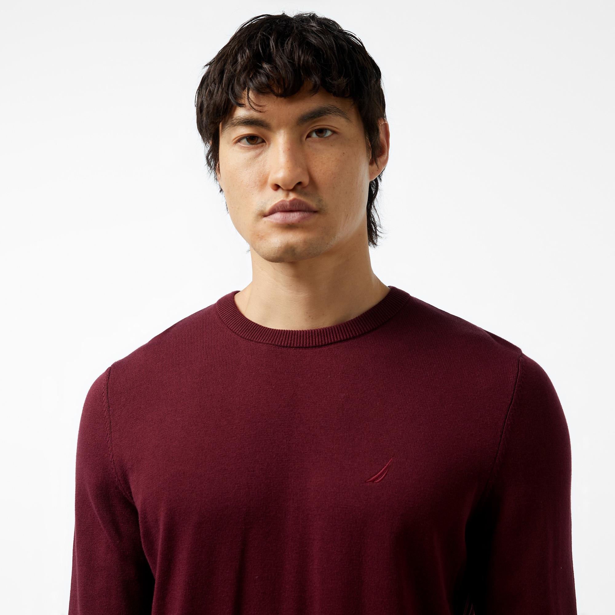 Nautica Erkek Bordo Regular Fit Triko