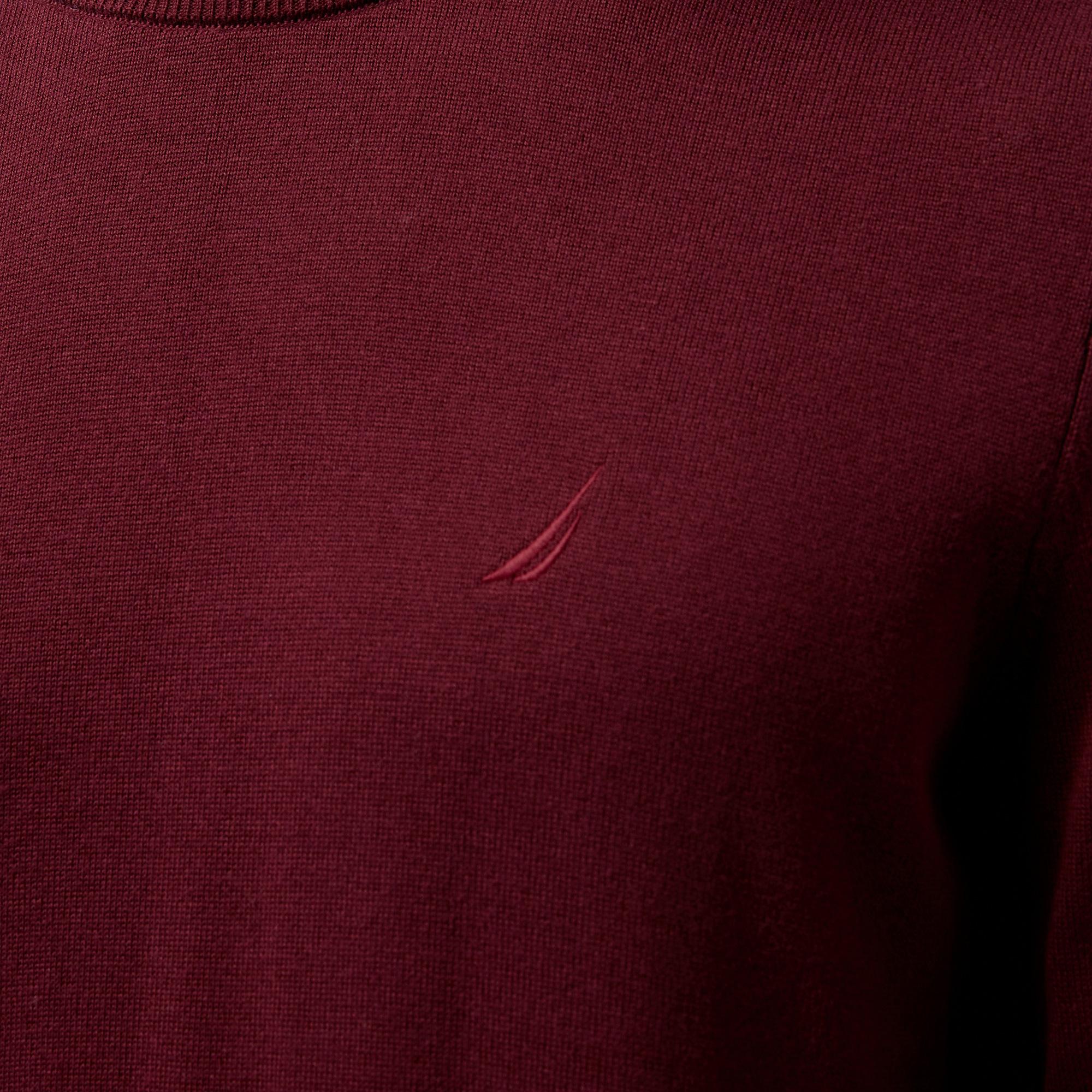 Nautica Erkek Bordo Regular Fit Triko