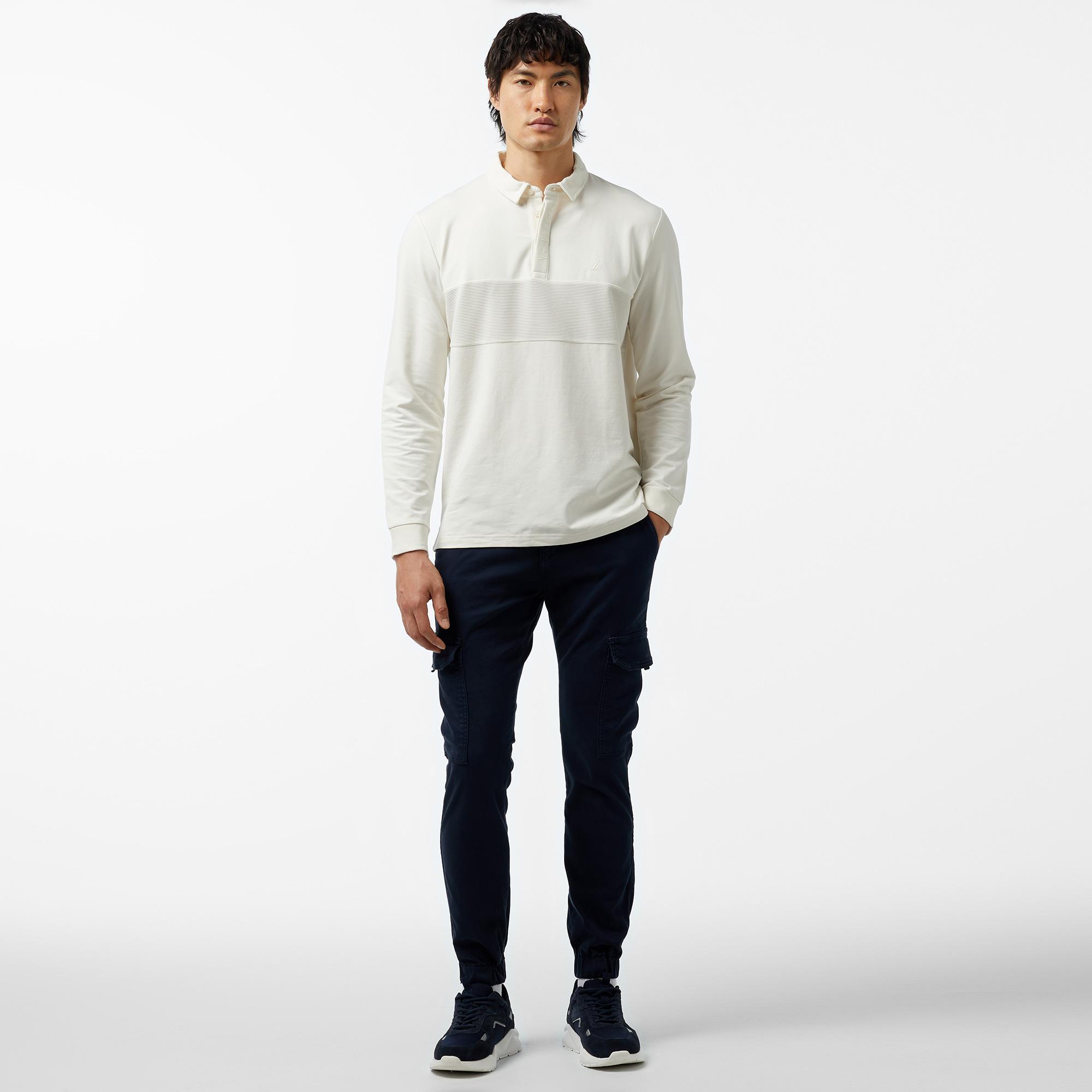 Nautica Erkek Kırık Beyaz Uzun Kollu Polo