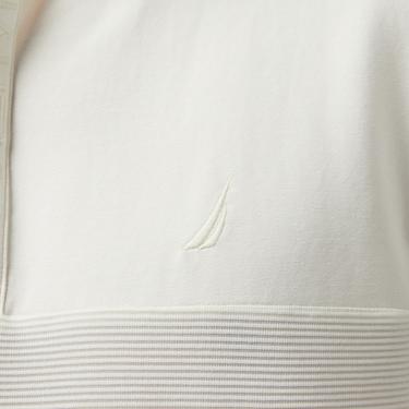  Nautica Erkek Kırık Beyaz Uzun Kollu Polo