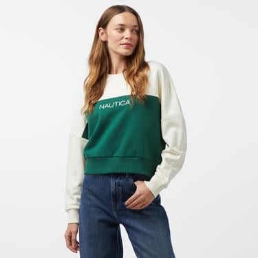  Nautica Kadın Yeşil Regular Fit Sweatshirt