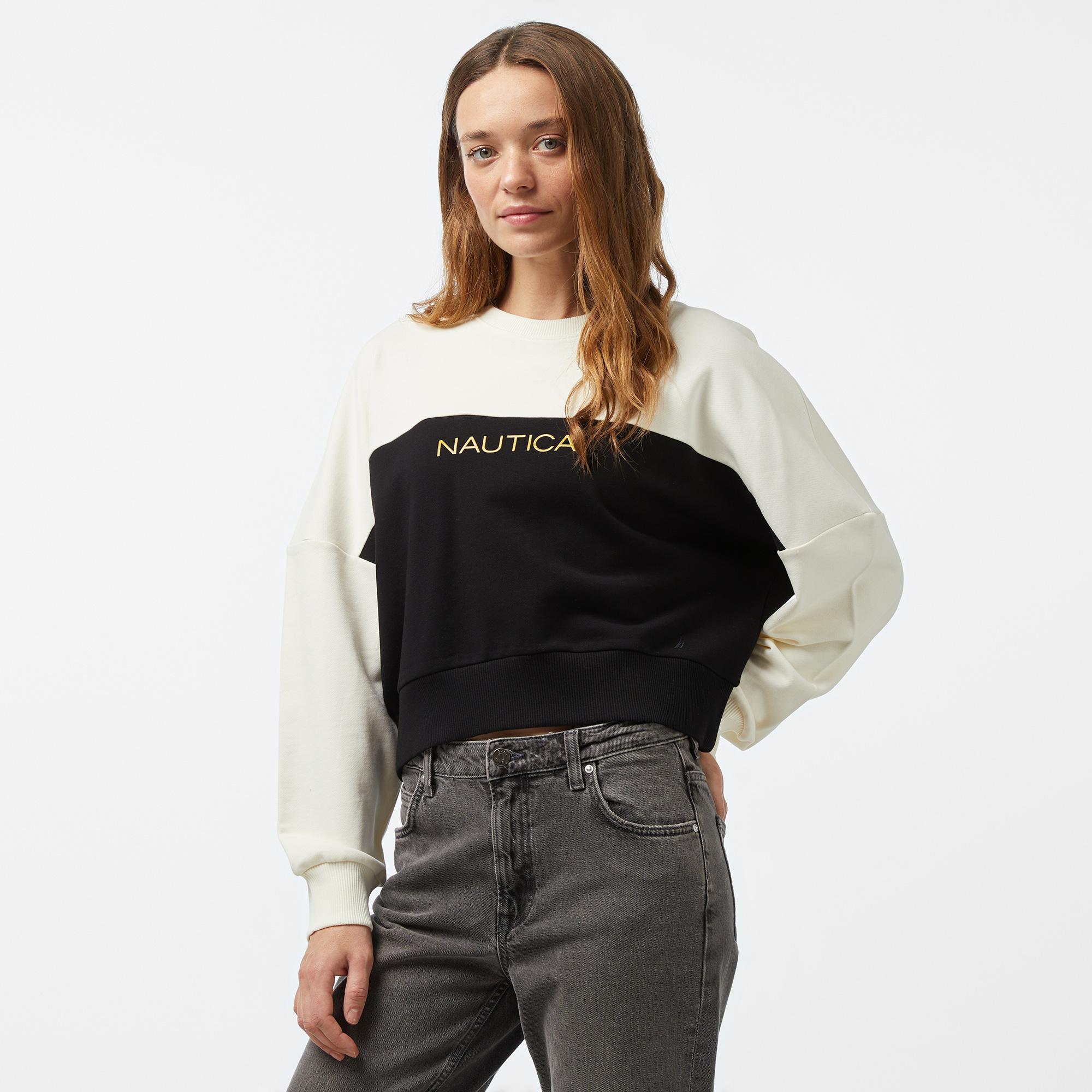 Nautica Kadın Siyah Regular Fit Sweatshirt