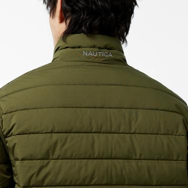  Nautica Erkek Yeşil Çift Taraflı Mont