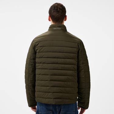  Nautica Erkek Yeşil Çift Taraflı Mont