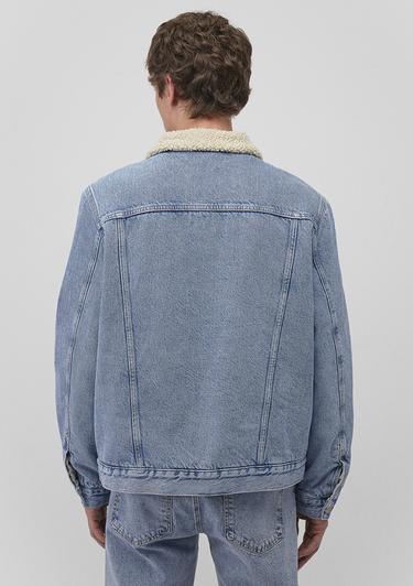  Mavi Zander Classic Denim Suni Kürklü Açık Mavi Jean Ceket 0111214-88554
