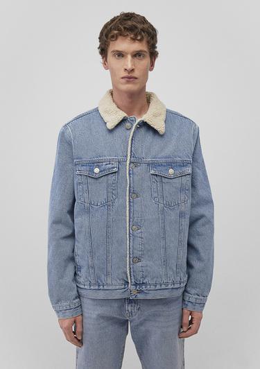  Mavi Zander Classic Denim Suni Kürklü Açık Mavi Jean Ceket 0111214-88554