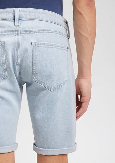  Mavi Tim Street Buz Mavi Jean Şort 0428487138