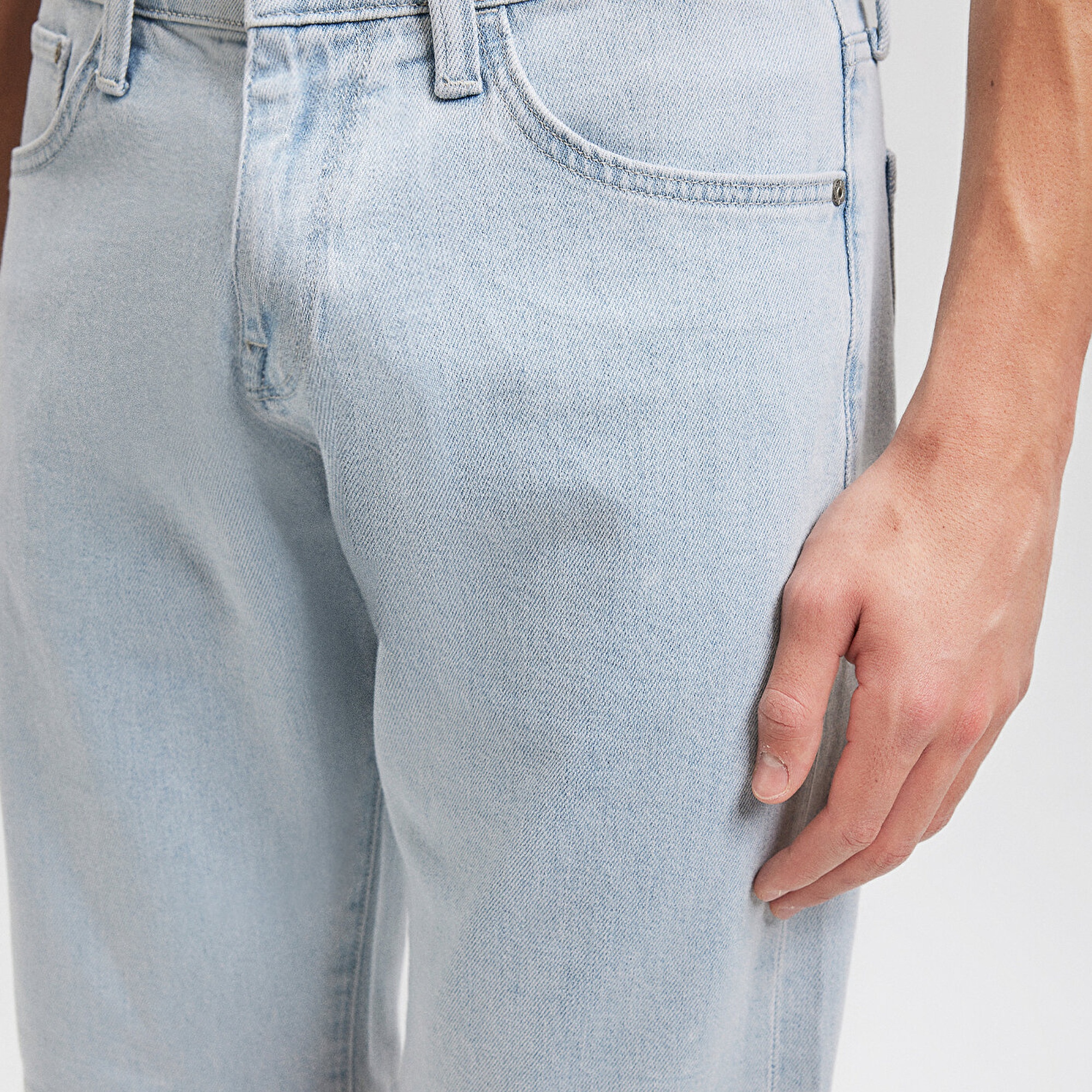 Mavi Tim Street Buz Mavi Jean Şort 0428487138