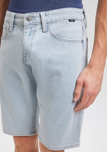  Mavi Tim Street Buz Mavi Jean Şort 0428487138