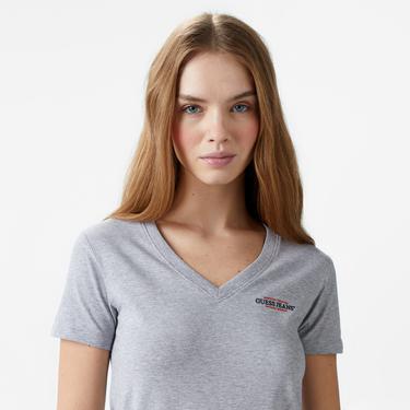  Guess Slim Mini Mid Organic Stretch Jersey 180 Kadın Mavi T-Shirt