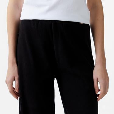  Guess Elsa Brushed Cozy Jersey Kadın Siyah Pijama Altı