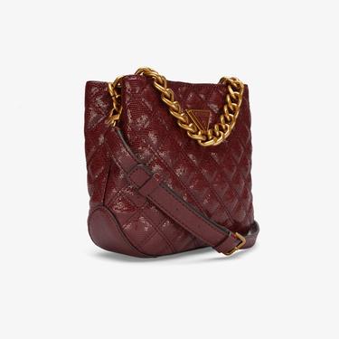  Guess Eıre Small Bucket 15010 Kadın Bordo El Çantası