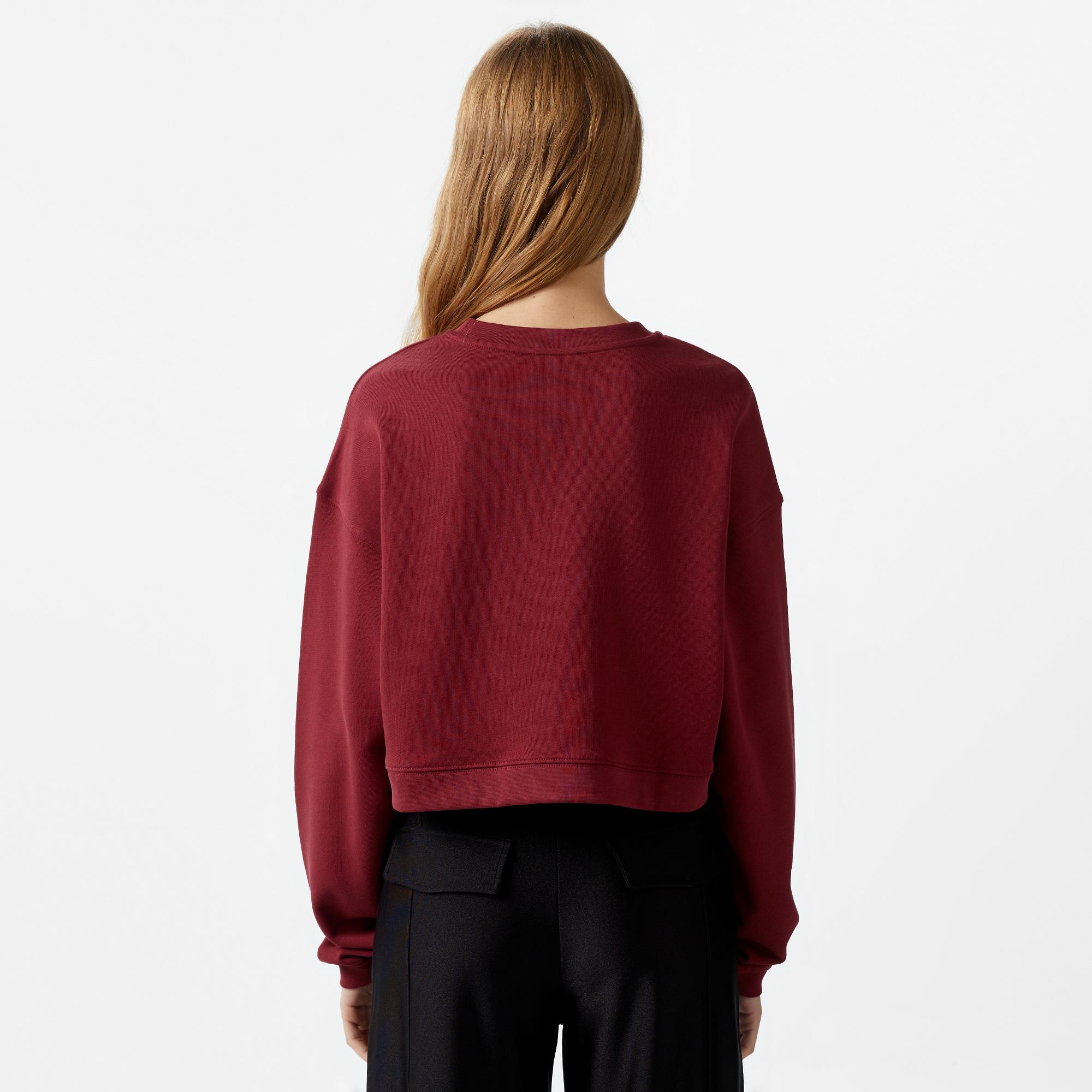 Les Benjamins 301 Kadın Bordo Sweatshirt
