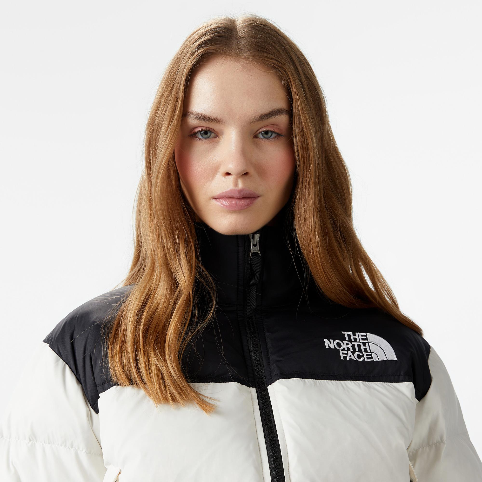 The North Face Nuptse Kadın Beyaz Ceket