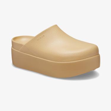 Crocs Dylan Platform Clog Kadın Bej Terlik
