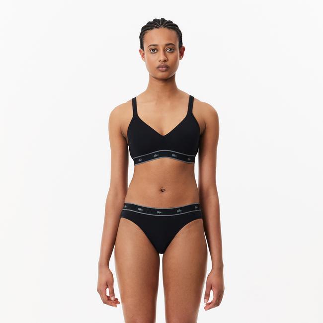  Lacoste Kadın Siyah Bra