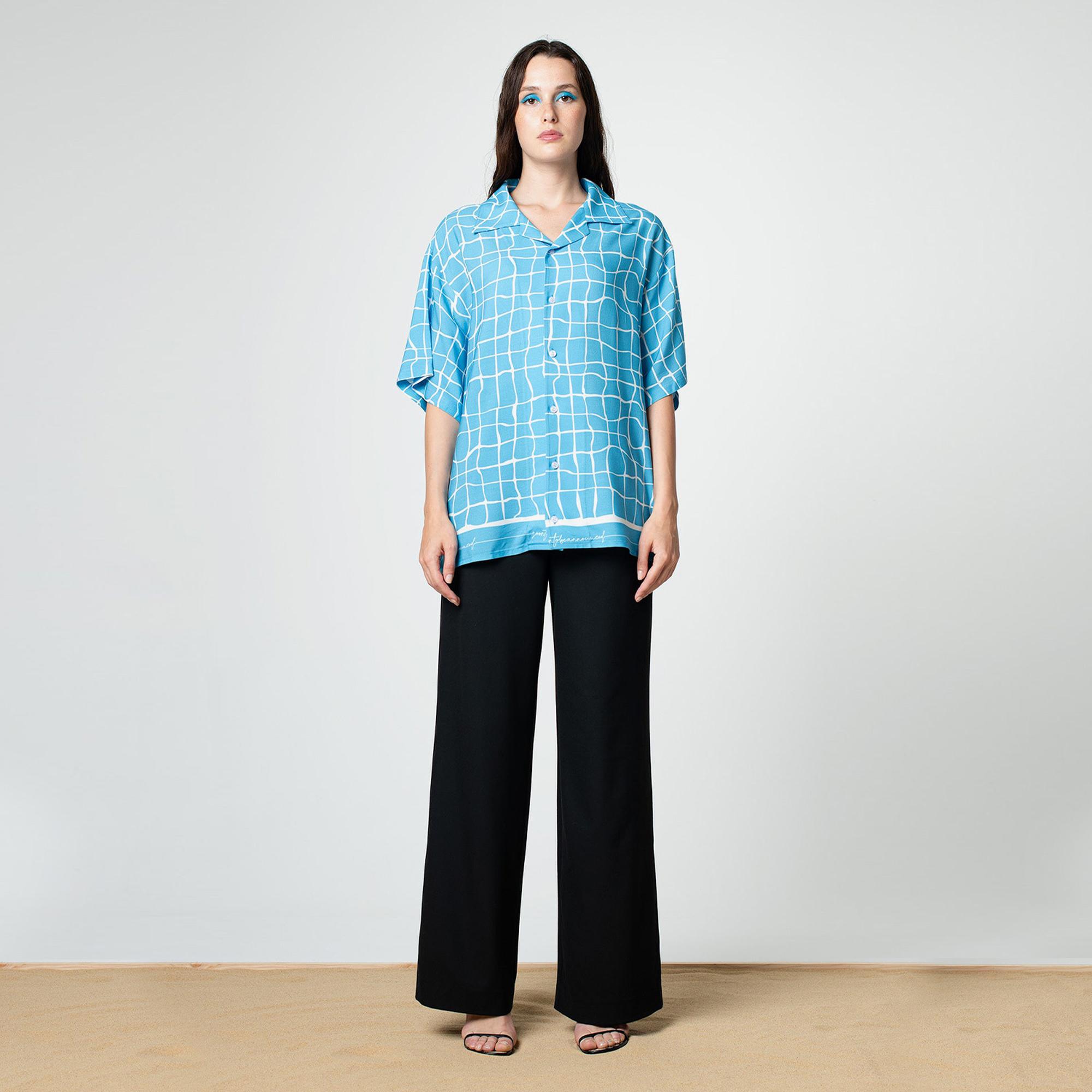 Soon To Be Announced Sportswear Unisex Mavi Gömlek