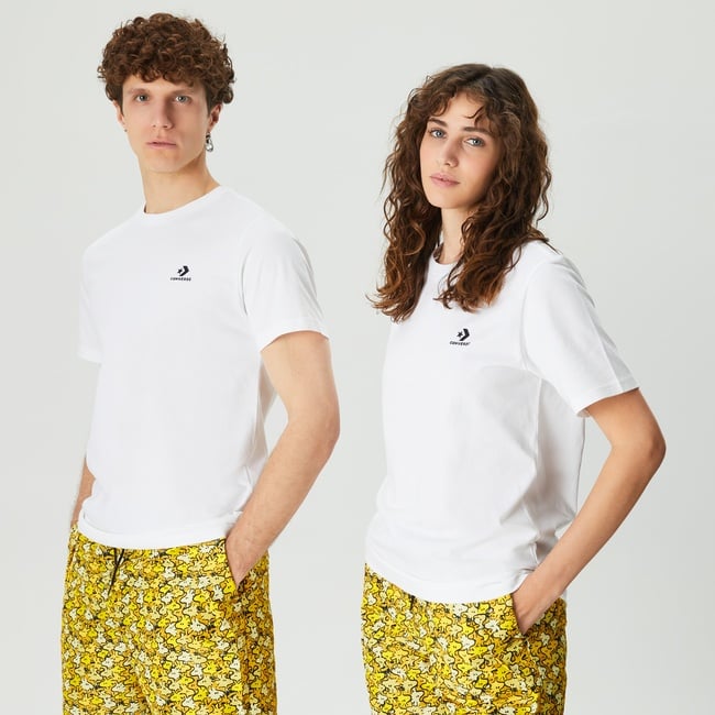  Converse Go-To Unisex Beyaz T-Shirt