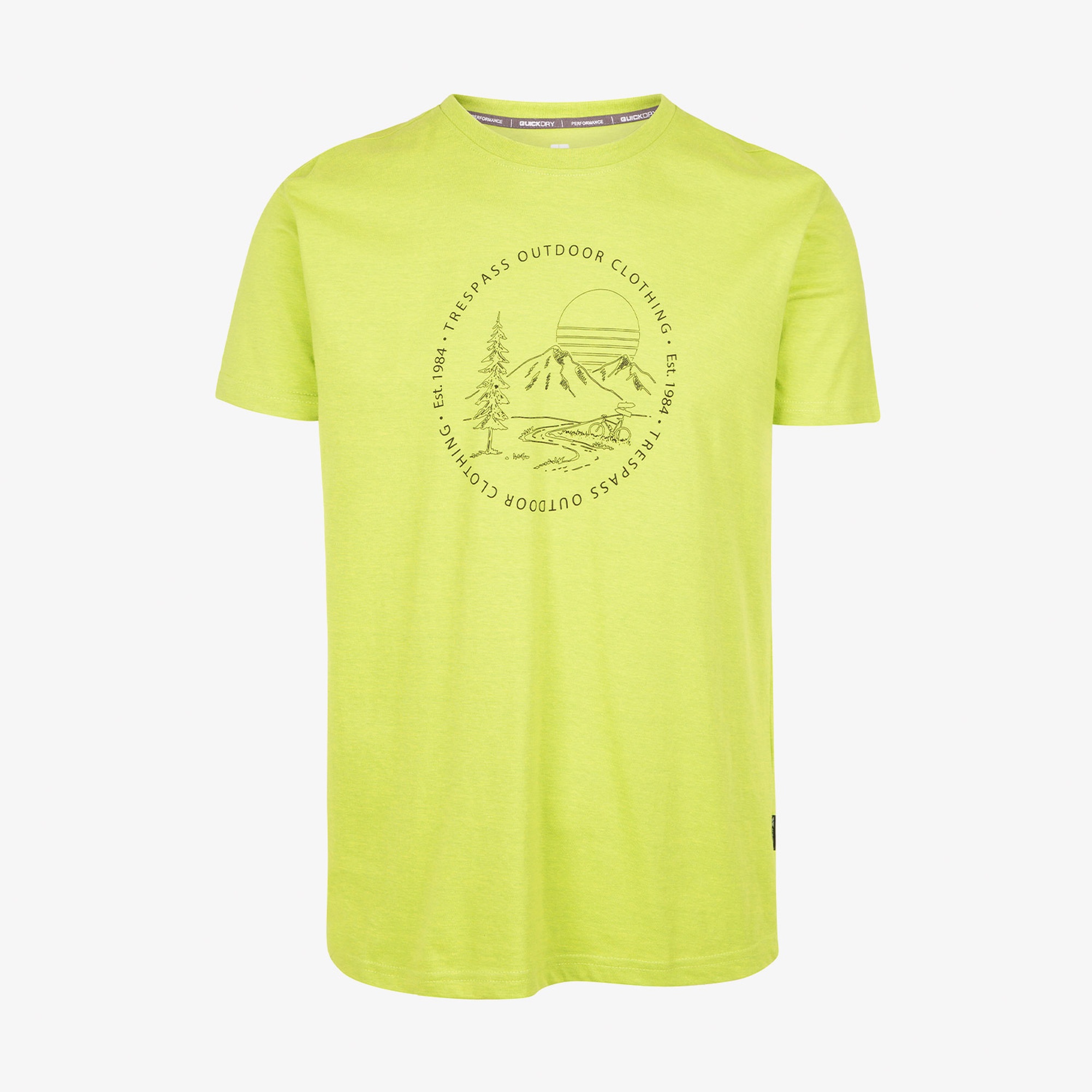 Trespass Glentrees Erkek Yeşil Günlük T-Shirt