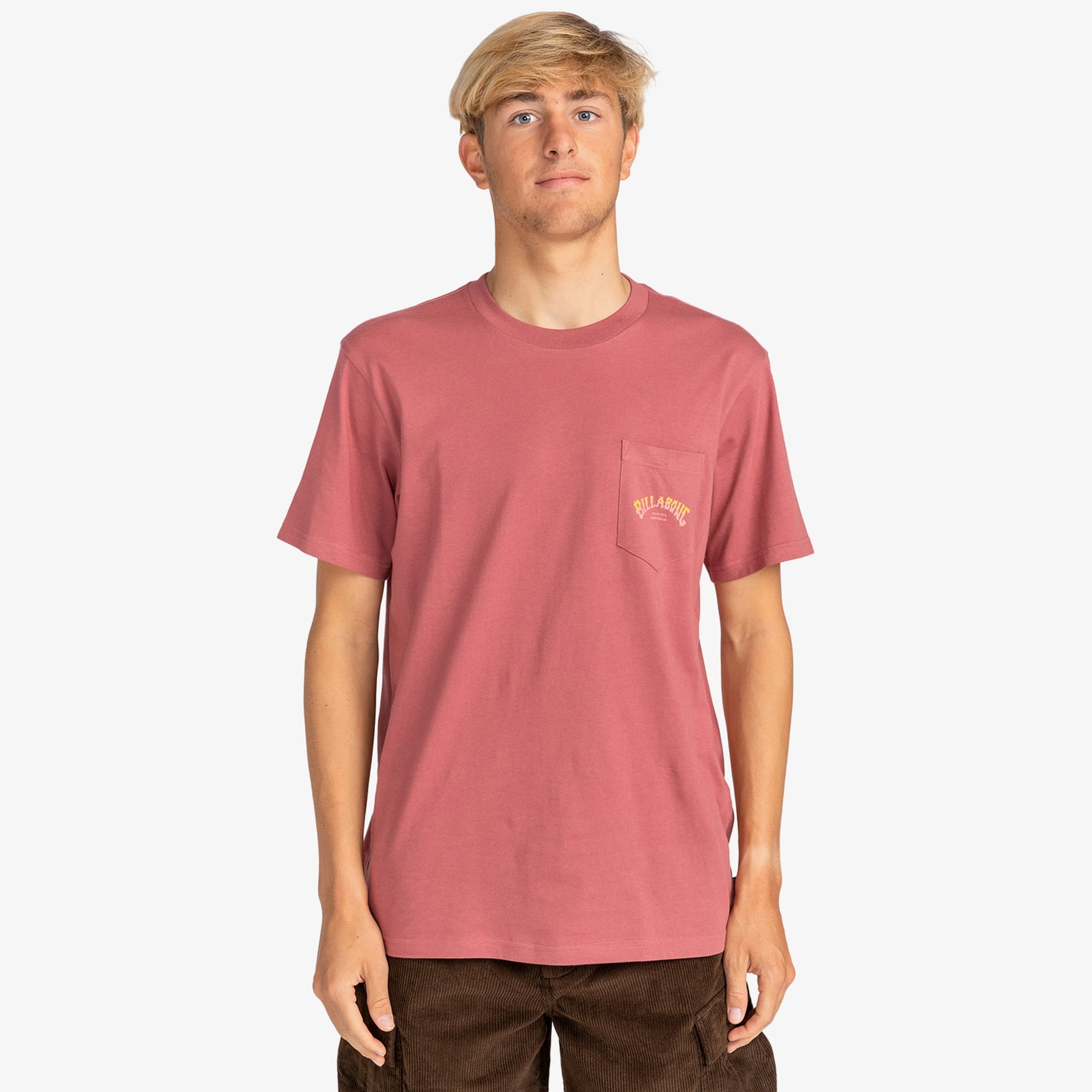 Billabong Stacked Arch Erkek Kırmızı Günlük T-Shirt