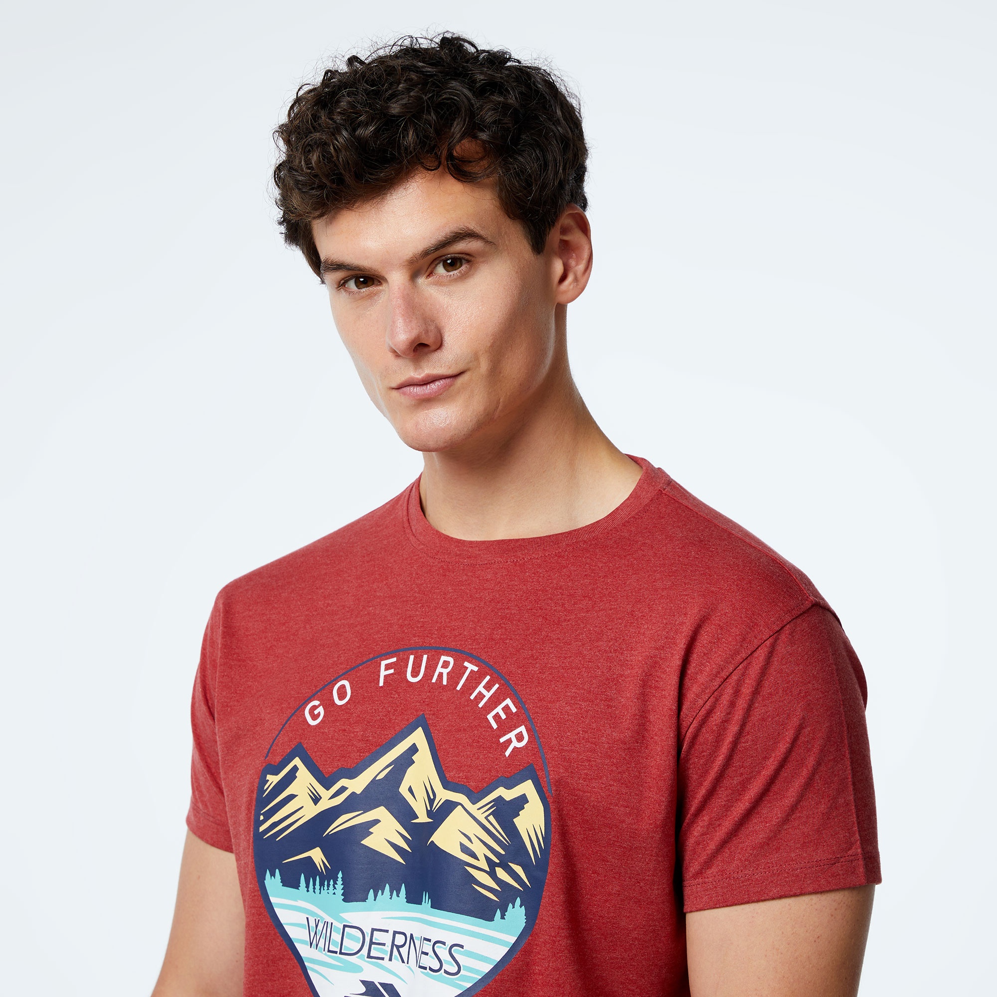 Trespass Lagoon Erkek Kırmızı Günlük T-shirt