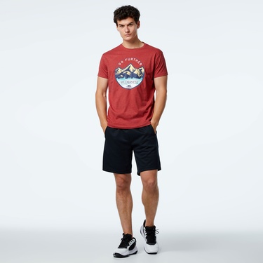  Trespass Lagoon Erkek Kırmızı Günlük T-shirt