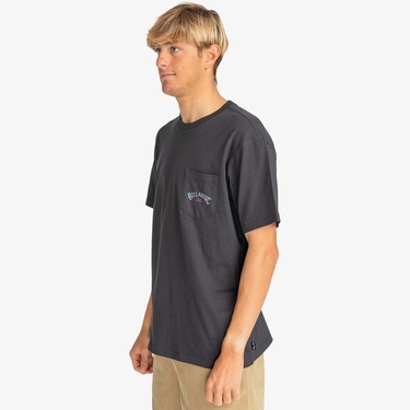  Billabong Stacked Arch Erkek Siyah Günlük T-Shirt