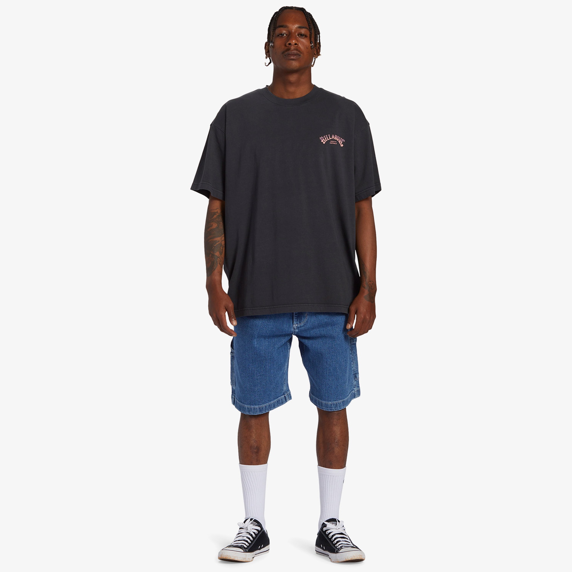 Billabong Collison Erkek Siyah Günlük T-Shirt