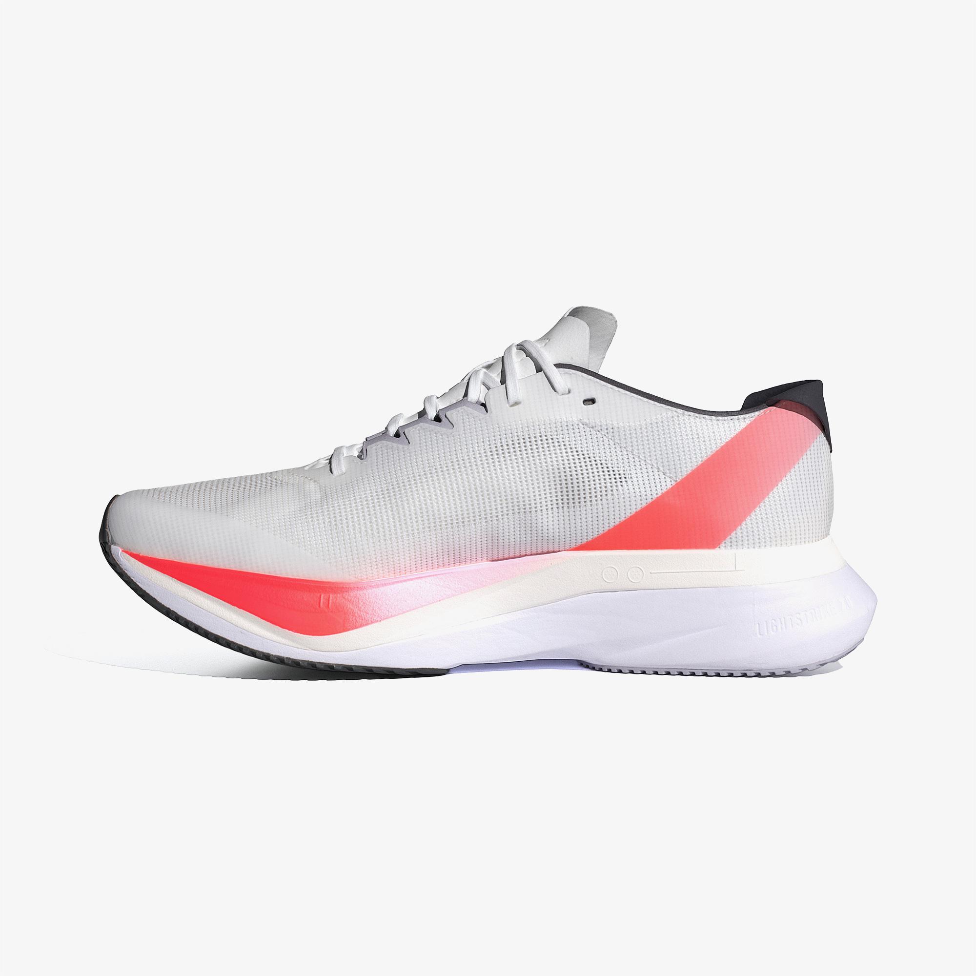 adidas Adizero Boston 12 Erkek Beyaz Koşu Ayakkabısı