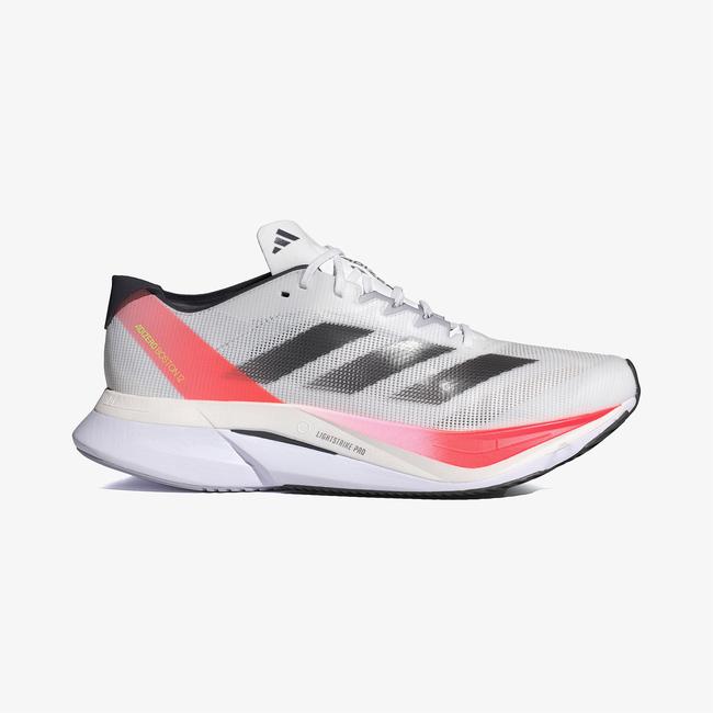  adidas Adizero Boston 12 Erkek Beyaz Koşu Ayakkabısı