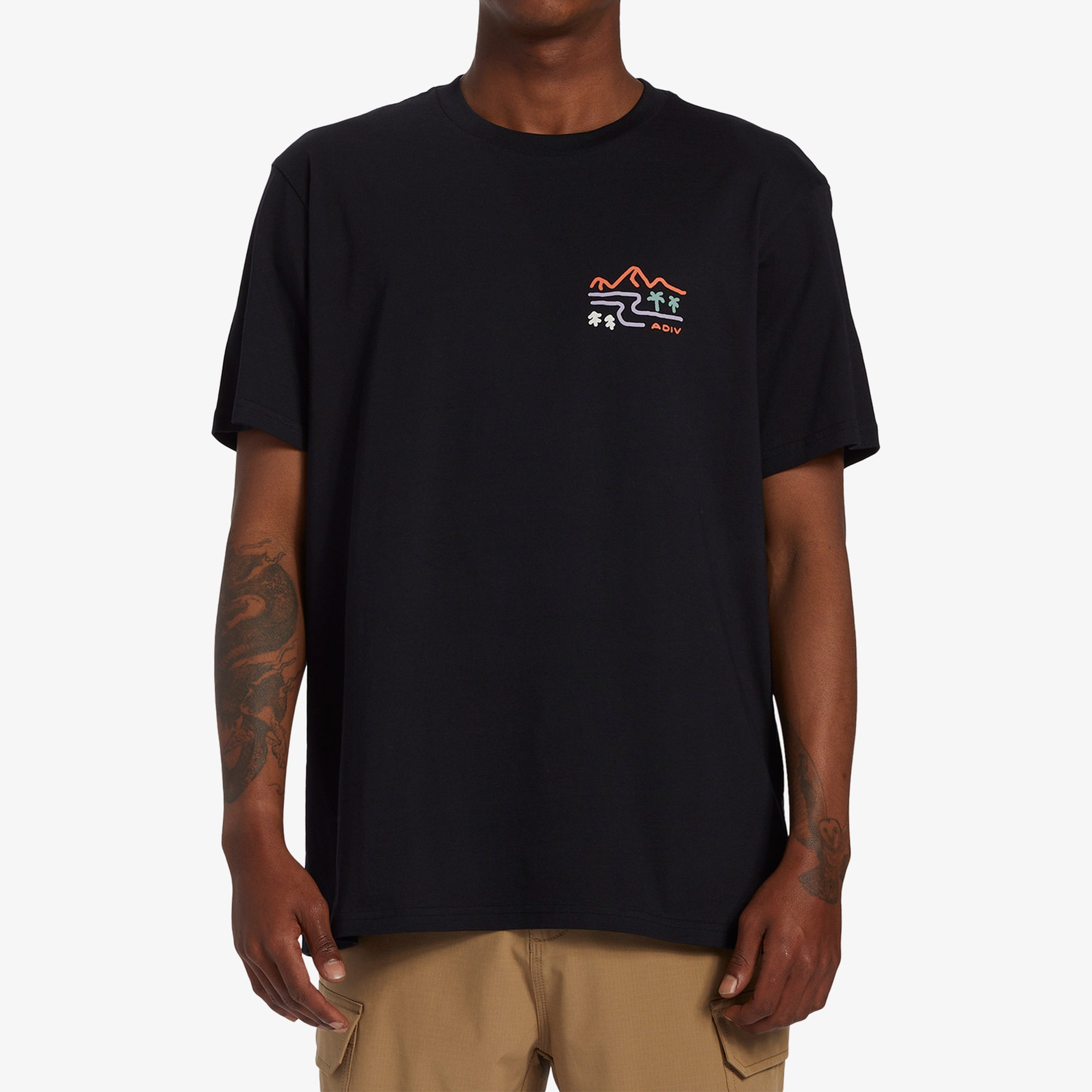 Billabong Panorama Erkek Siyah Günlük T-Shirt