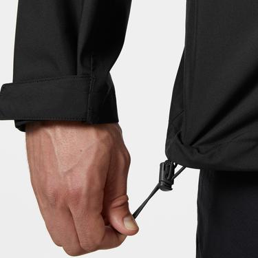  Helly Hansen Crew Hooded Midlayer Erkek Siyah Outdoor Mont