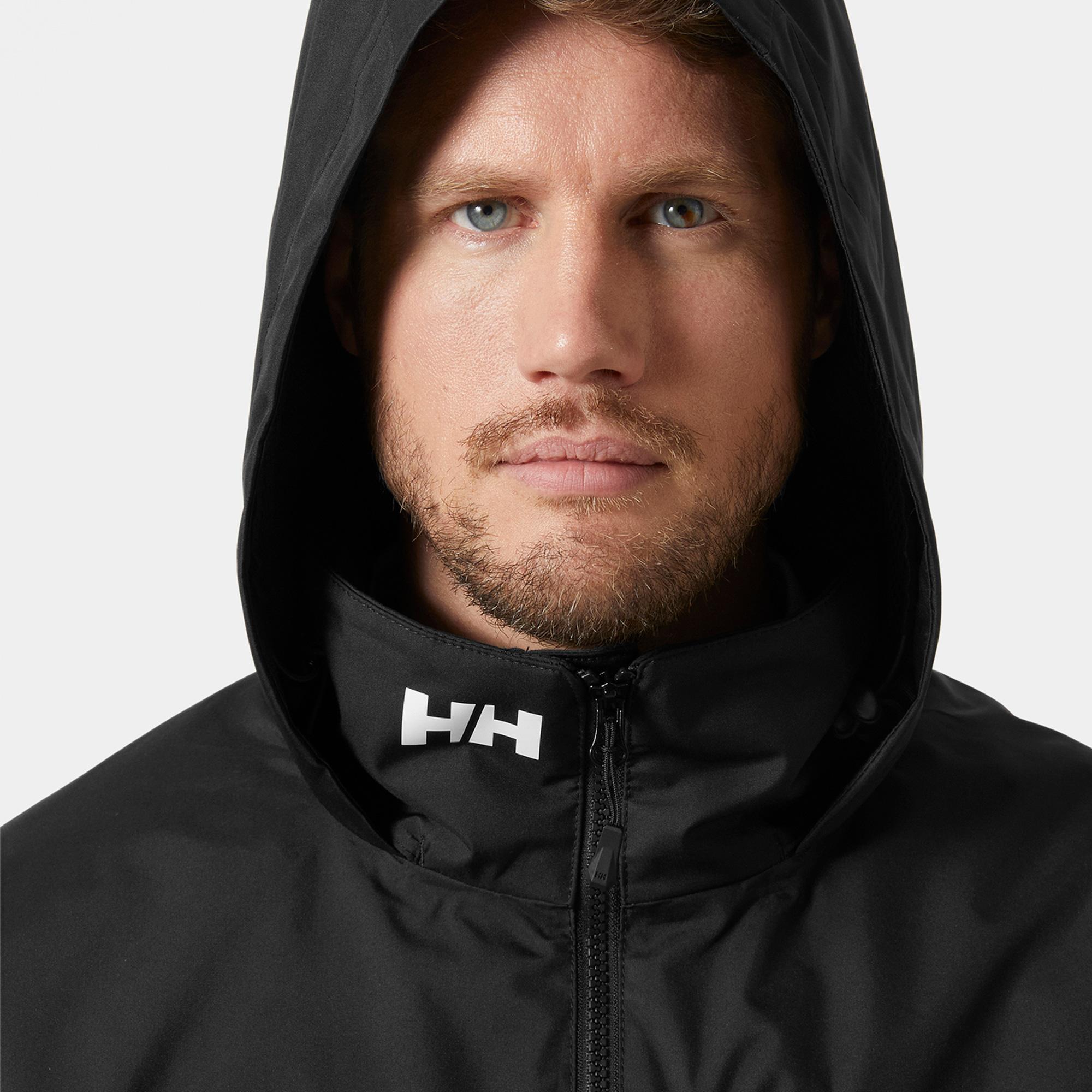 Helly Hansen Crew Hooded Midlayer Erkek Siyah Outdoor Mont