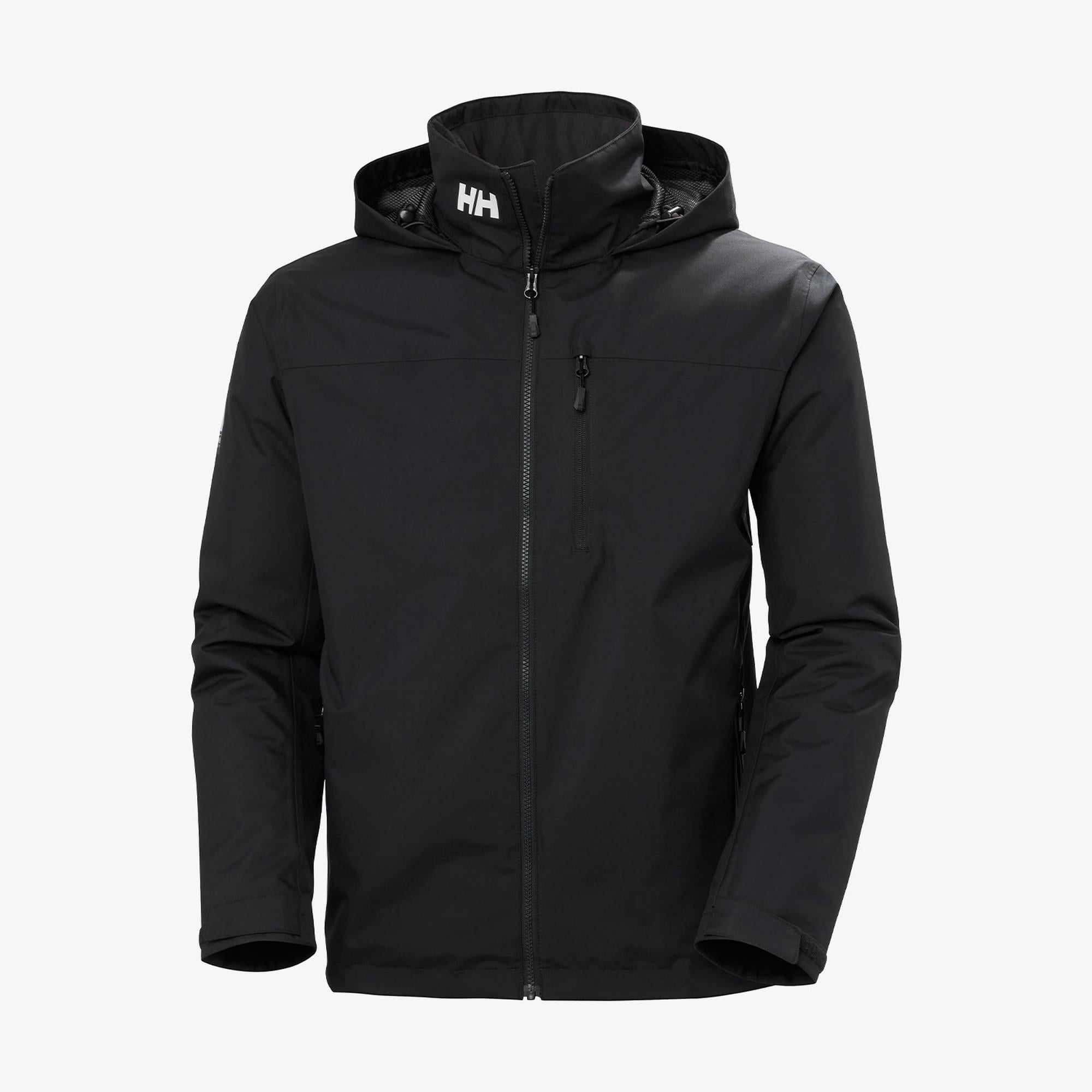 Helly Hansen Crew Hooded Midlayer Erkek Siyah Outdoor Mont