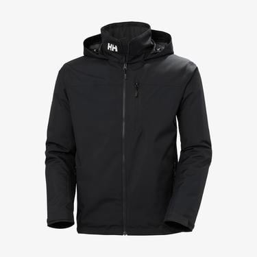  Helly Hansen Crew Hooded Midlayer Erkek Siyah Outdoor Mont