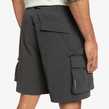  Quiksilver Run Ashore Erkek Siyah Günlük Bermuda Şort