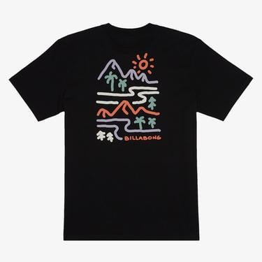  Billabong Panorama Erkek Siyah Günlük T-Shirt
