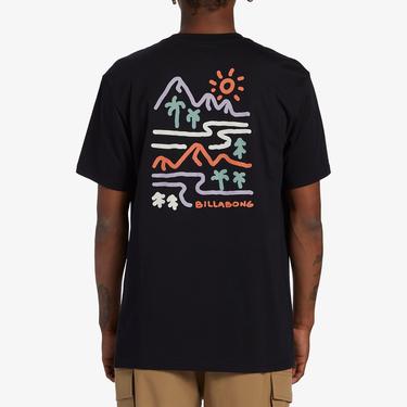  Billabong Panorama Erkek Siyah Günlük T-Shirt