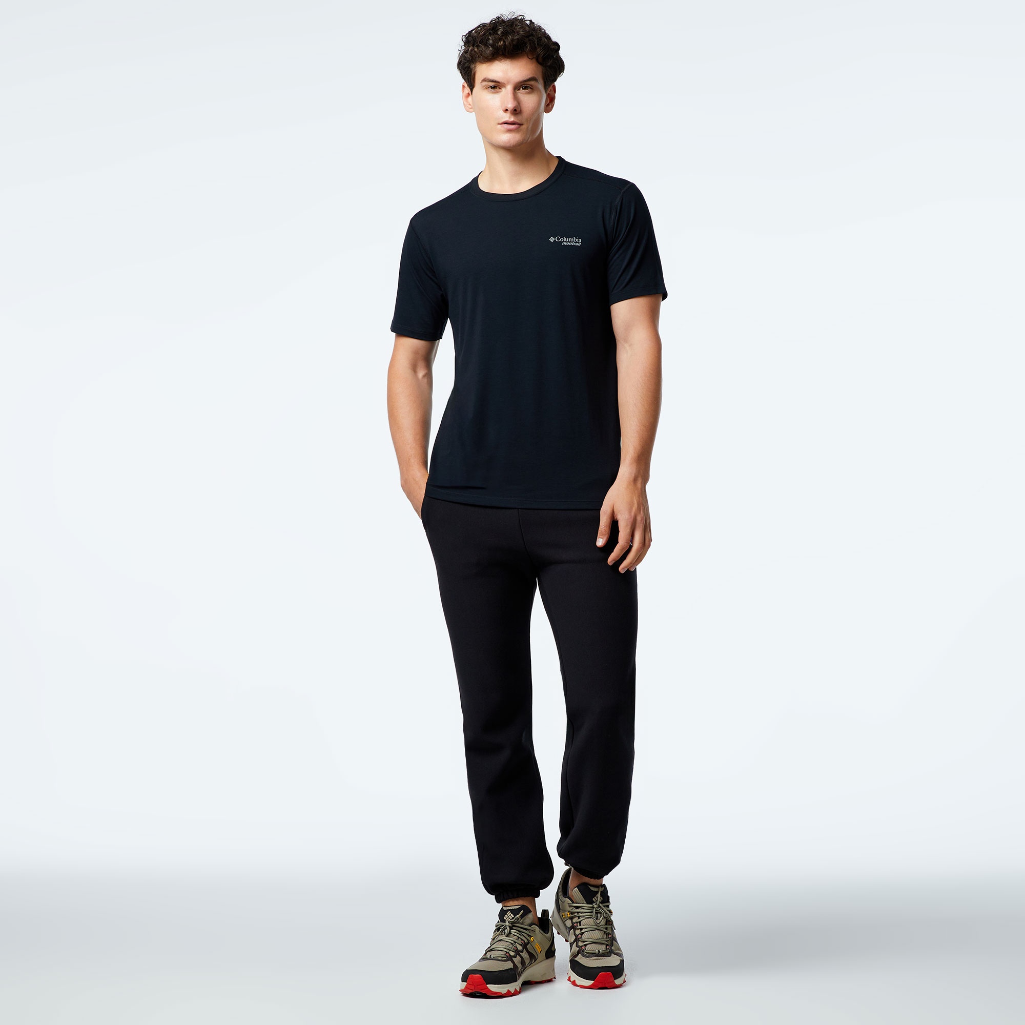 Columbia O Yaka Erkek Siyah Günlük T-Shirt