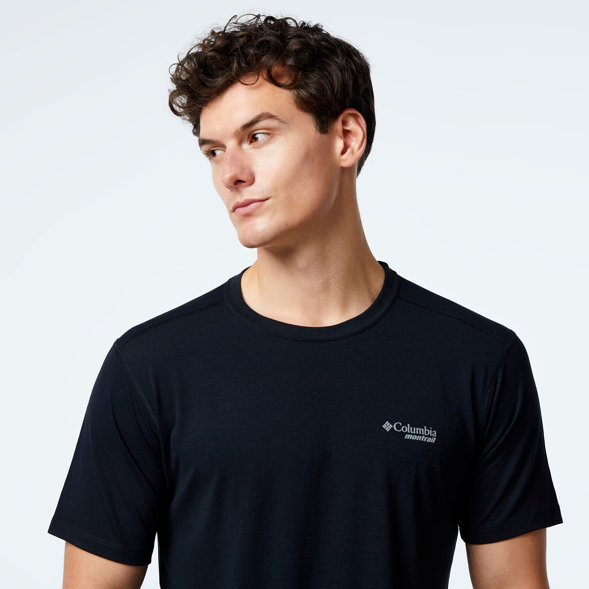 Columbia O Yaka Erkek Siyah Günlük T-Shirt