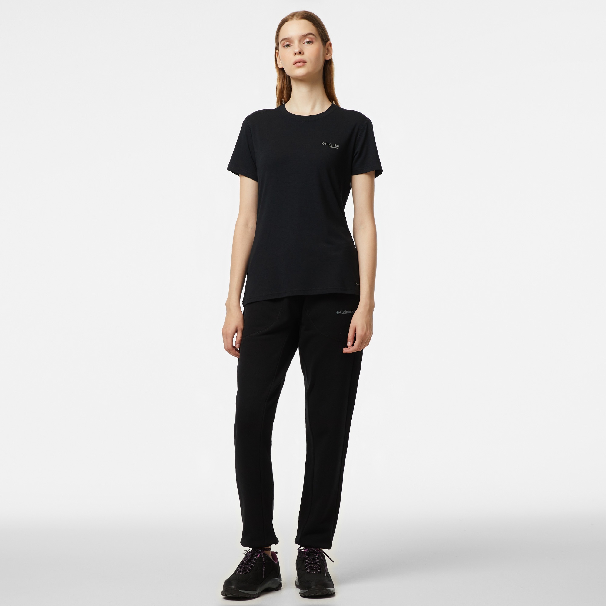 Columbia Kadın Siyah Günlük T-Shirt